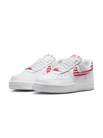 Wmns Air Force 1 '07 'Gingham Red