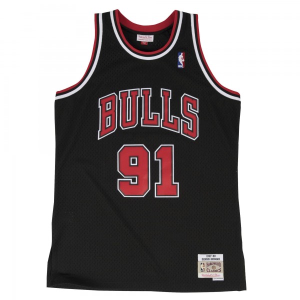 Maglia Swingman Chicago Bulls 1997-98 Alternate Dennis Rodman Nero