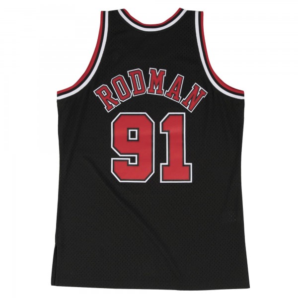 Maglia Swingman Chicago Bulls 1997-98 Alternate Dennis Rodman Nero