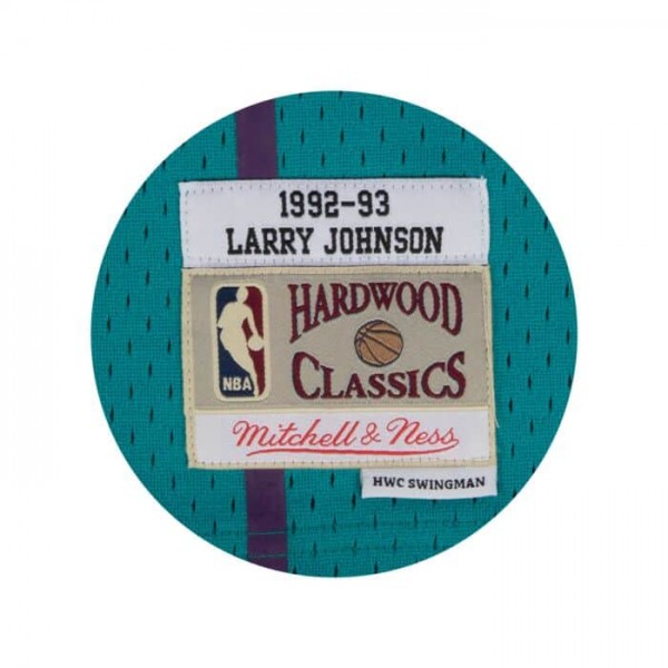 Maglia NBA Hardwood Classics Swingman Charlotte Hornets Larry Johnson 1992-93