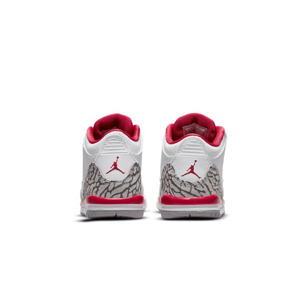 Air Jordan 3 Retro 'Cardinal Red' da bambino