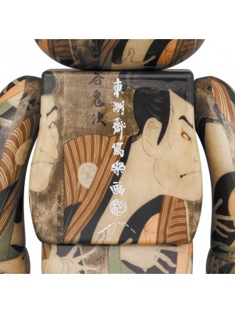 Toshusai Sharaku Be@rbrick 100% 400% 'Attore kabuki Ōtani Oniji III come Yakko Edobei'