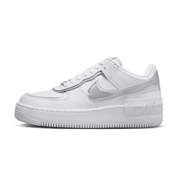 Wmns Air Force 1 Shadow 'Bianco Argento Metallizzato'