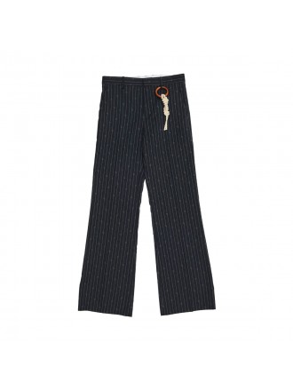 Pantaloni Golden 'Navy Gender Pinstripe'