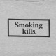 Felpa con cappuccio Smoking Kills Box Logo 'Grigio'