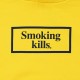 Felpa con cappuccio Smoking Kills Box Logo 'Giallo