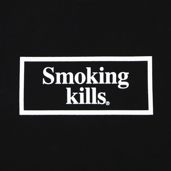 Felpa con logo Smoking Kills Box 'Nero'