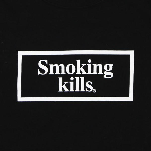 Smoking Kills Box Logo L/S Tee "Nero