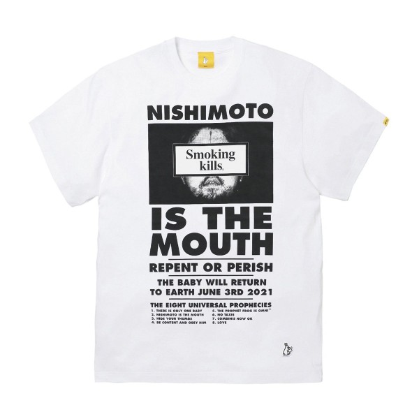 Maglietta NISHIMOTO IS THE MOUTH Uomo 'Bianco'