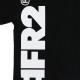 Maglietta con logo grande 'Nero'