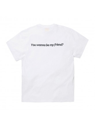 Maglietta "Amici con i soldi" bianca