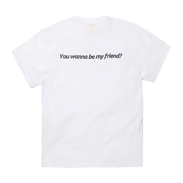 Maglietta "Amici con i soldi" bianca