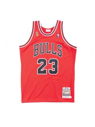 NBA Authentic Chicago Bulls Michael Jordan Road Finals 1995-1996