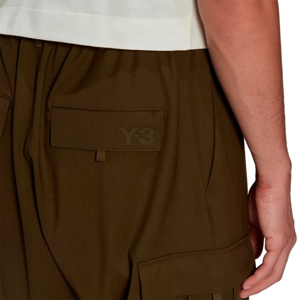 Pantaloni cargo stretch in lana raffinata CL