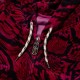 Juicy Couture Psysnake - Felpa con cappuccio con zip a scomparsa 'Rosa'