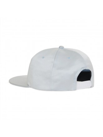 Cappellino con logo in raso "Sky Blue