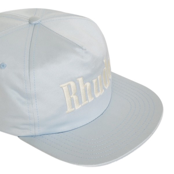 Cappellino con logo in raso "Sky Blue
