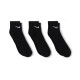 Everyday Cushioned Training Ankle Socks confezione da 3 pezzi "Nero".
