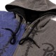 Giacca Symbols con cappuccio e zip 'Washed Grey